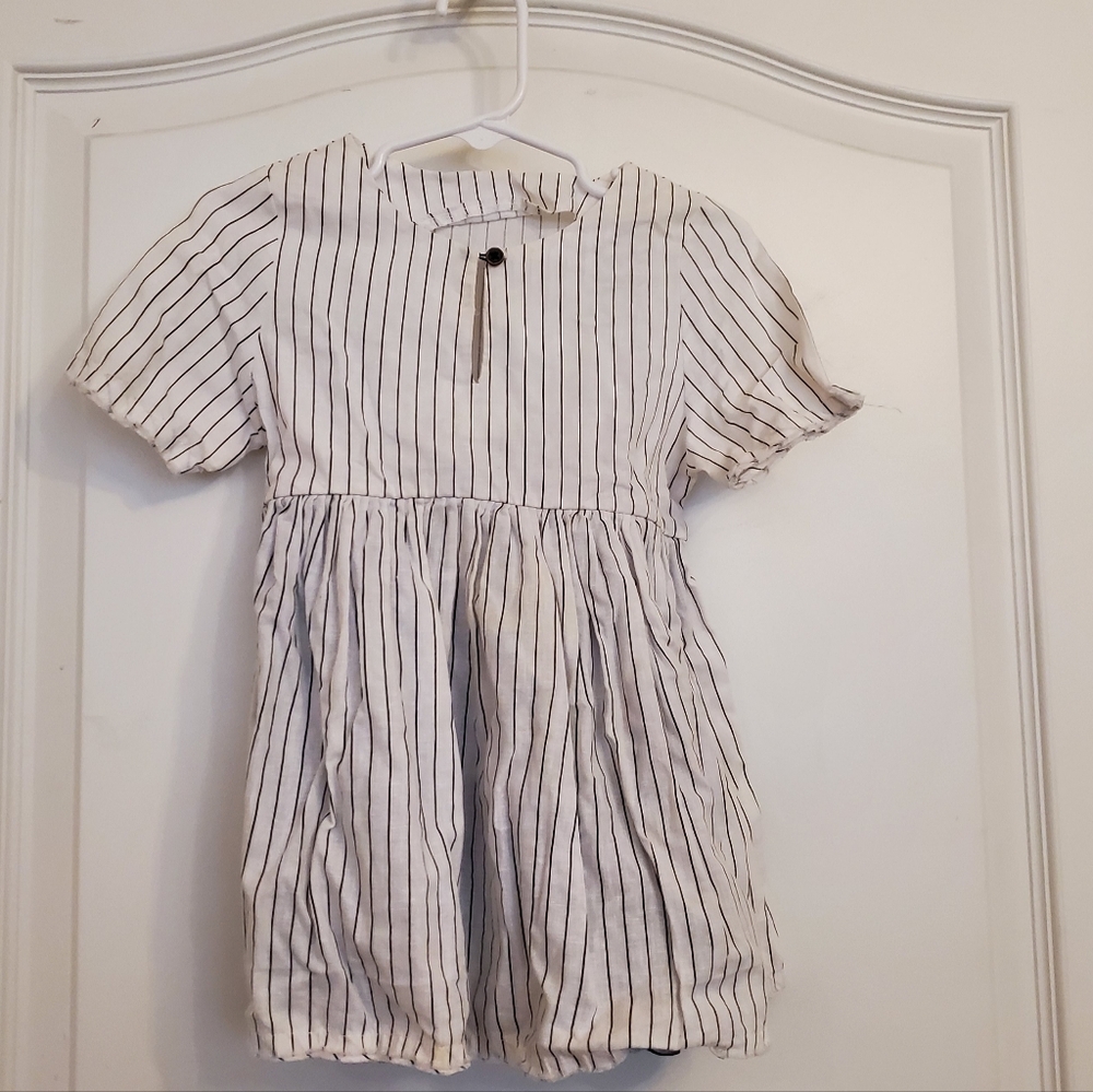 Little Creative Factory pinstriped smack top dress sz 24m